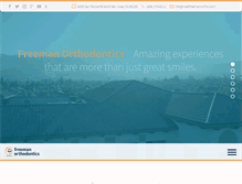 Tablet Screenshot of mattfreemanortho.com